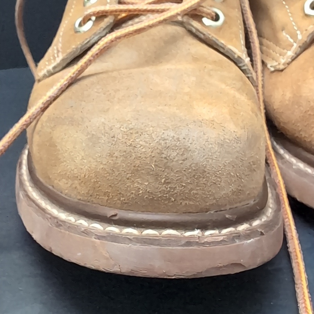 Honchos Split Leather Upper Tan Steel Toe Work Boots,8.5 E. - Picture 4 of 13